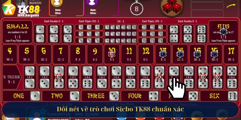 Đôi nét về trò chơi Sicbo TK88 chuẩn xác